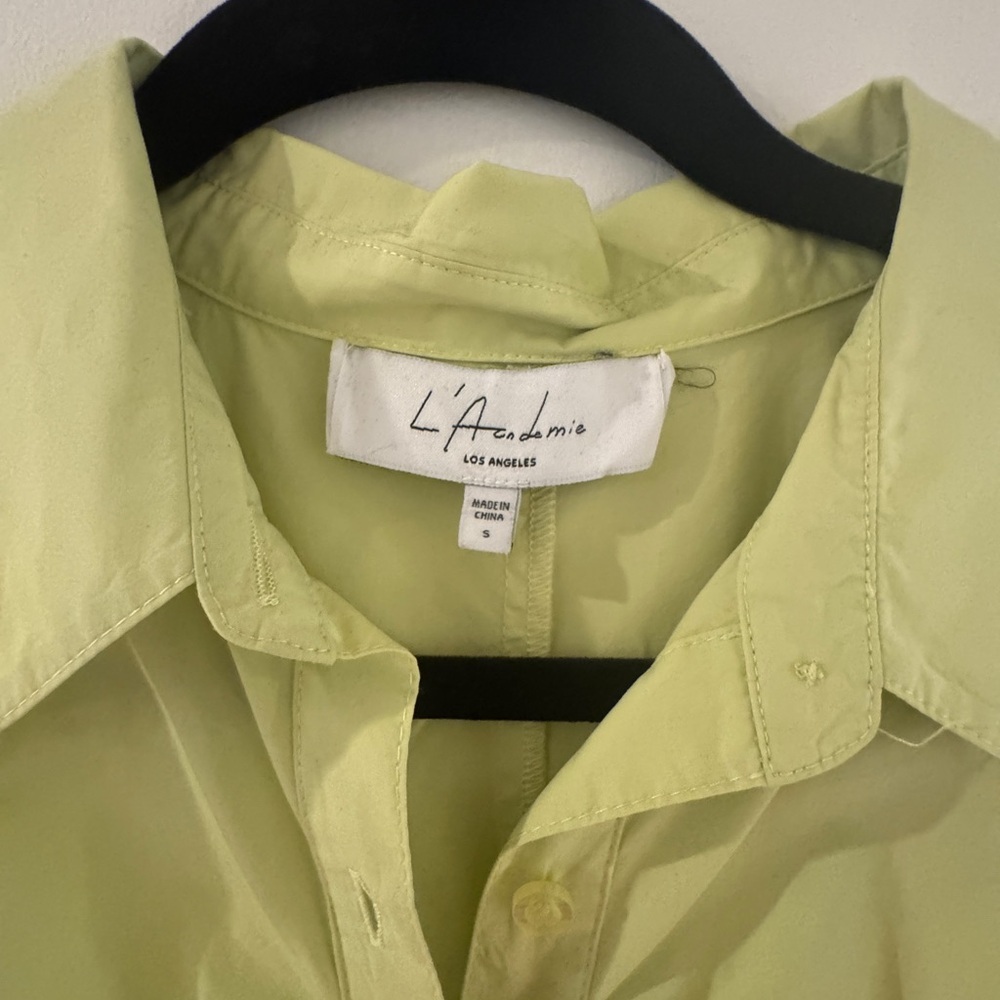 L'Academie Melissa Mini Dress in Lime Green Small - Picture 6 of 6